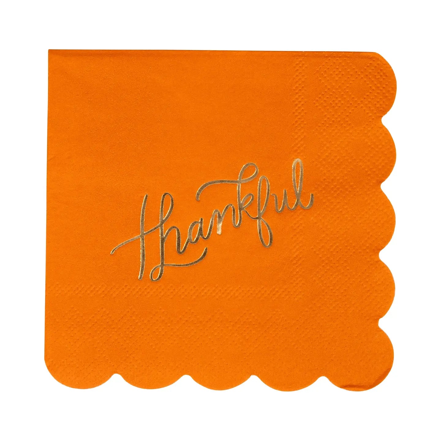 Foil Thankful Cocktail Napkins