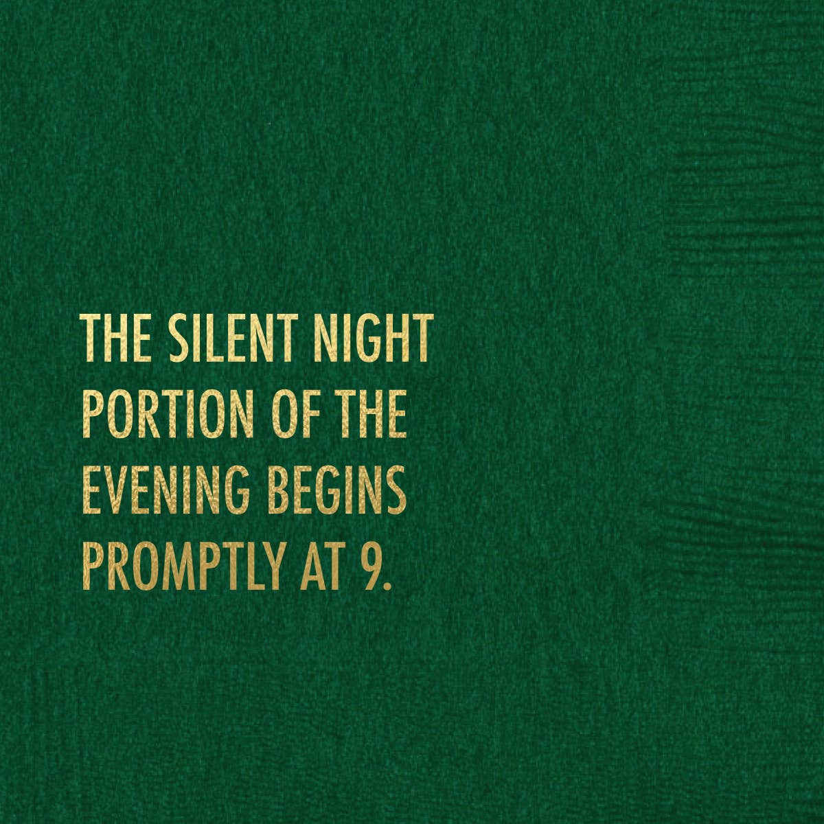 Silent Night Cocktail Napkins