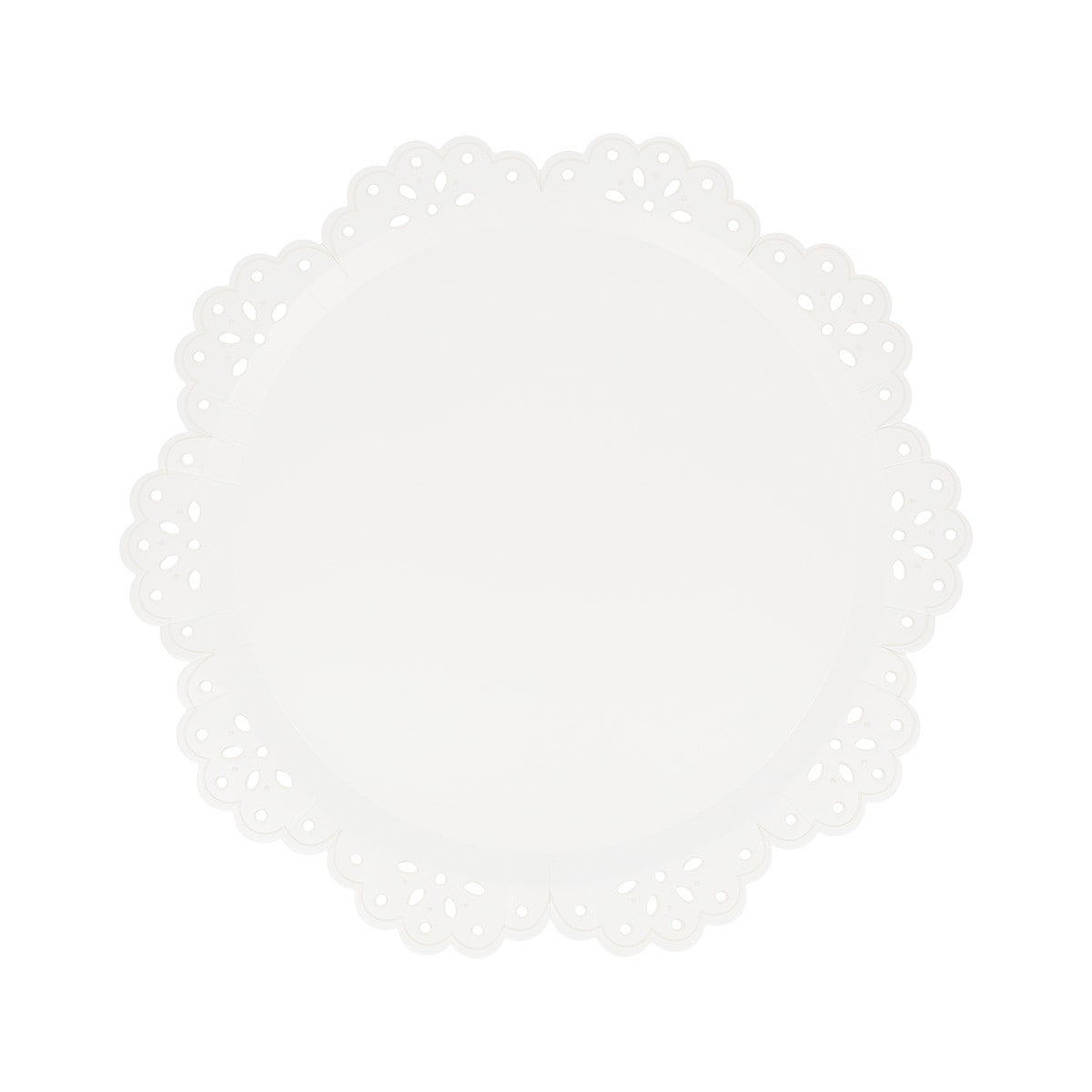 Broderie Anglaise White Lace Side Plates