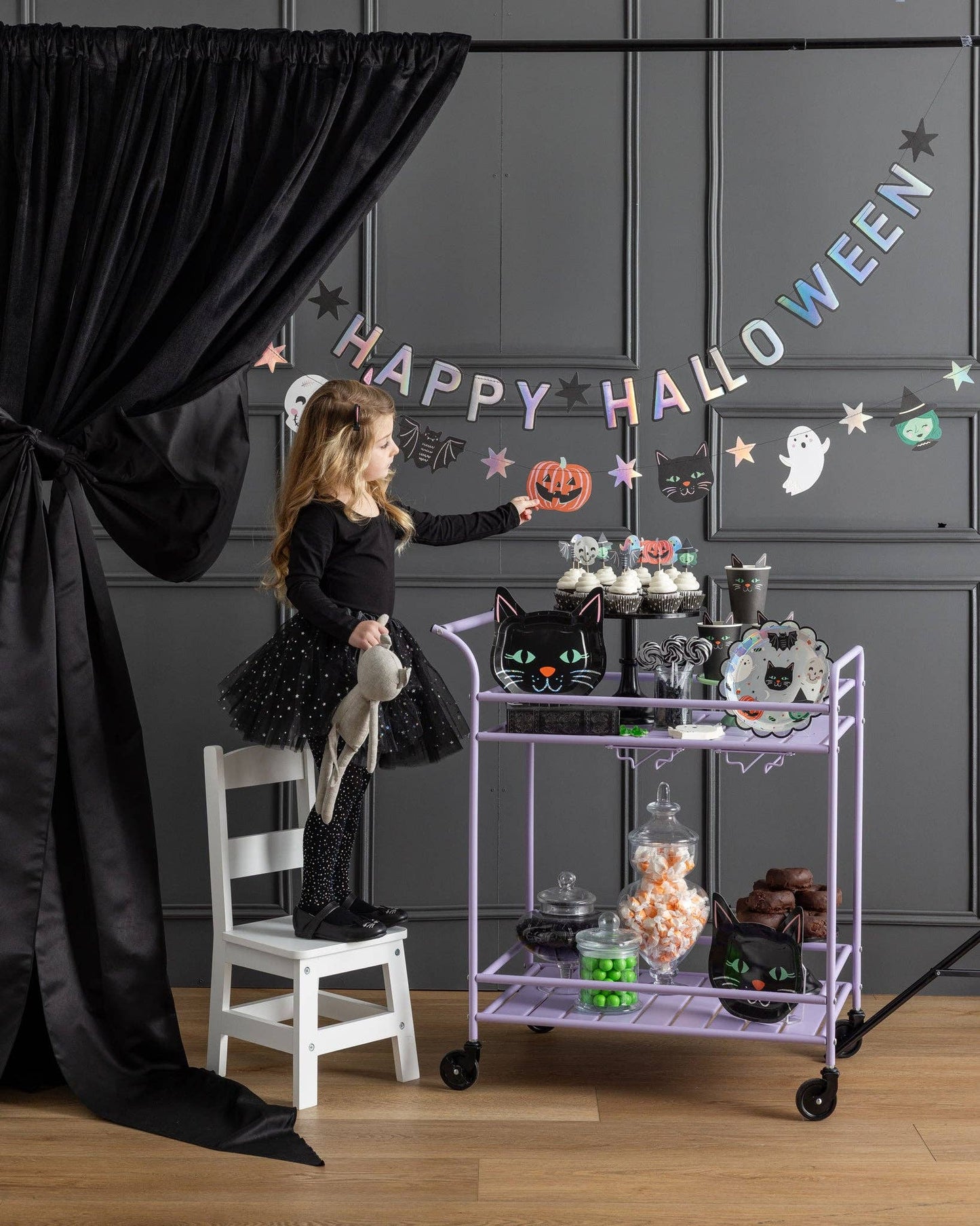 Happy Halloween Character Banner Set