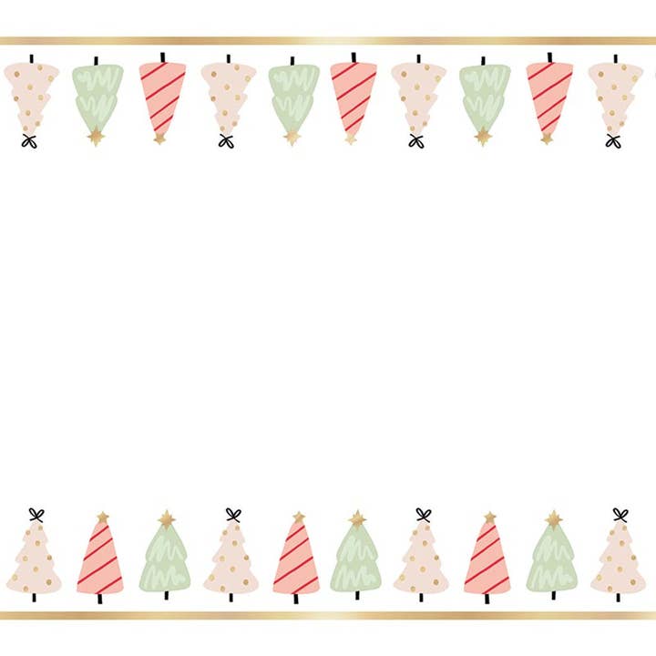 Whimsical Tree's Foil Table Runner