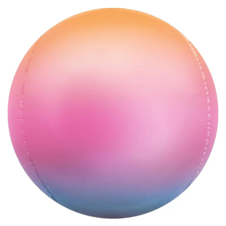 3D Satin Ombre Balloon - Lilac & Purple & Peach