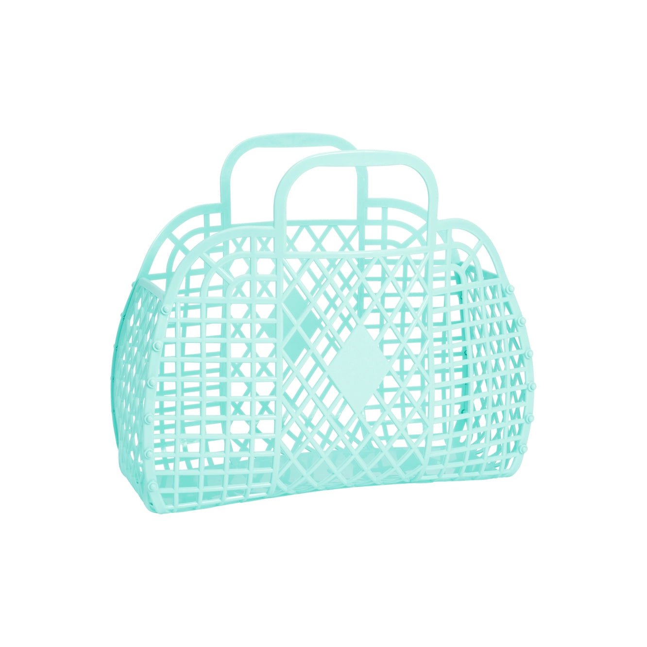 Retro Small Basket Jelly Bag - Seafoam