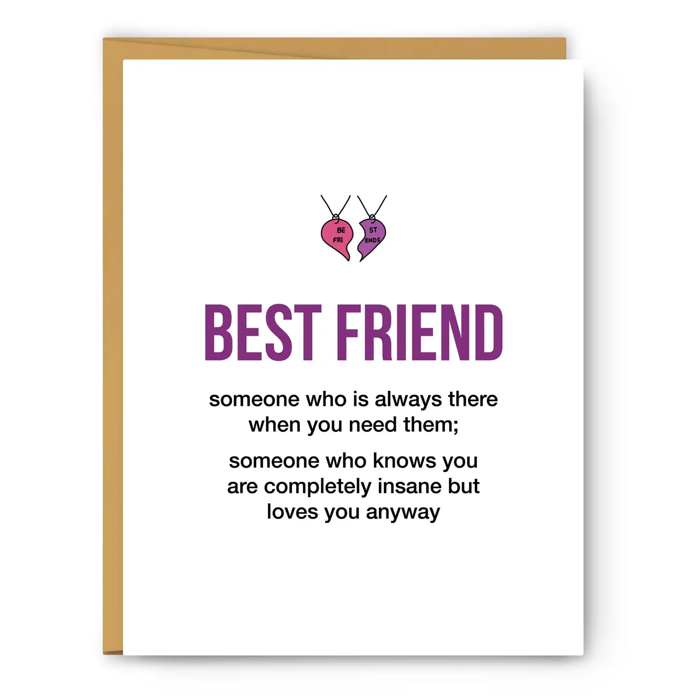 Best Friend Definition Illustration - Greeting Card