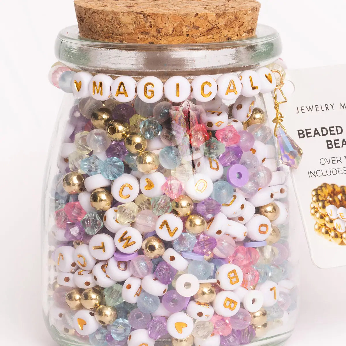 Magical Metallic Gold DIY Bead Jar
