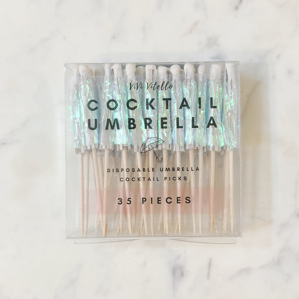 Umbrella Cocktail Pick Set