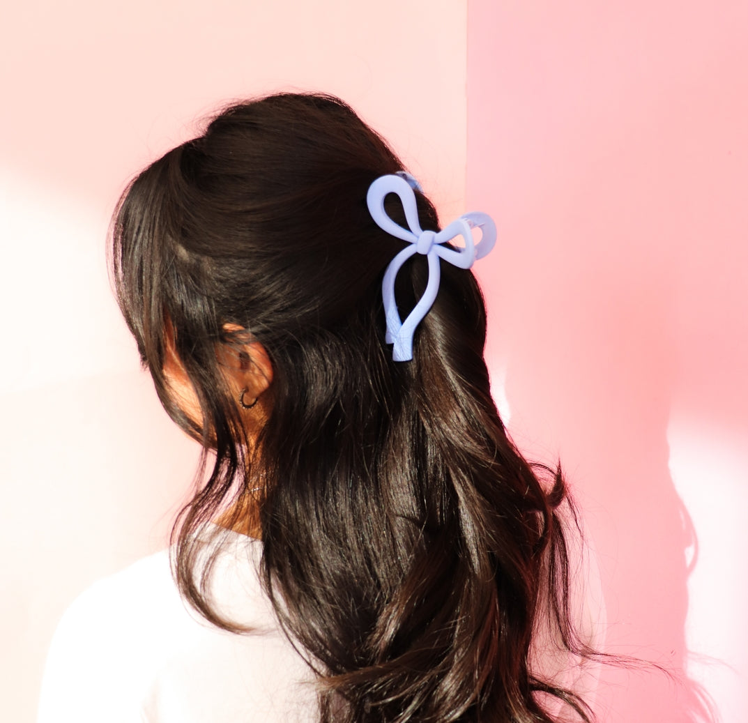 Bow Clip - Periwinkle