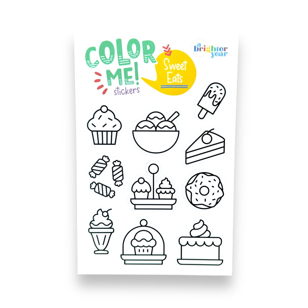 Color Your Own Sweet Eats High Quality Compatible Stickers