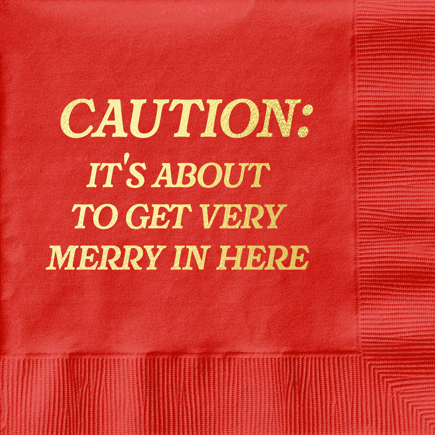 Very Merry Cocktail Napkin