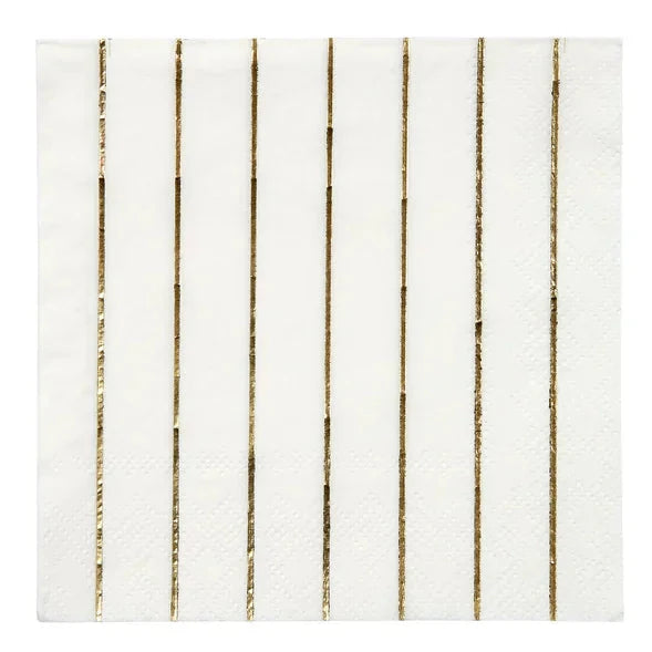 Gold Strip Small Napkins