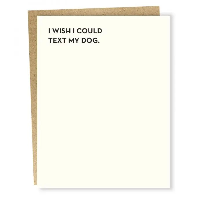 Dog Text Card