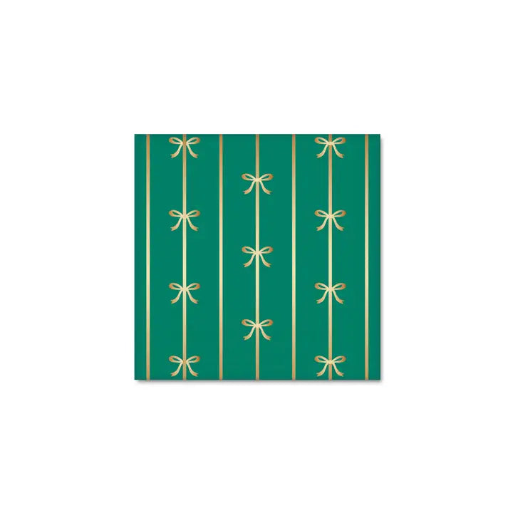 Emerald Green Signature Bow Small Napkins
