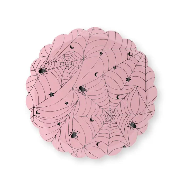 Pink Spiderweb Small Plates