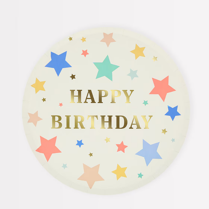 Happy Birthday Stars Side Plates