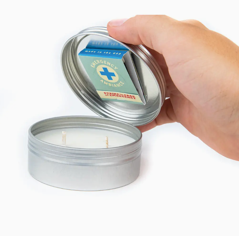 Because Children Emergency Ambiance Travel Candle Tin