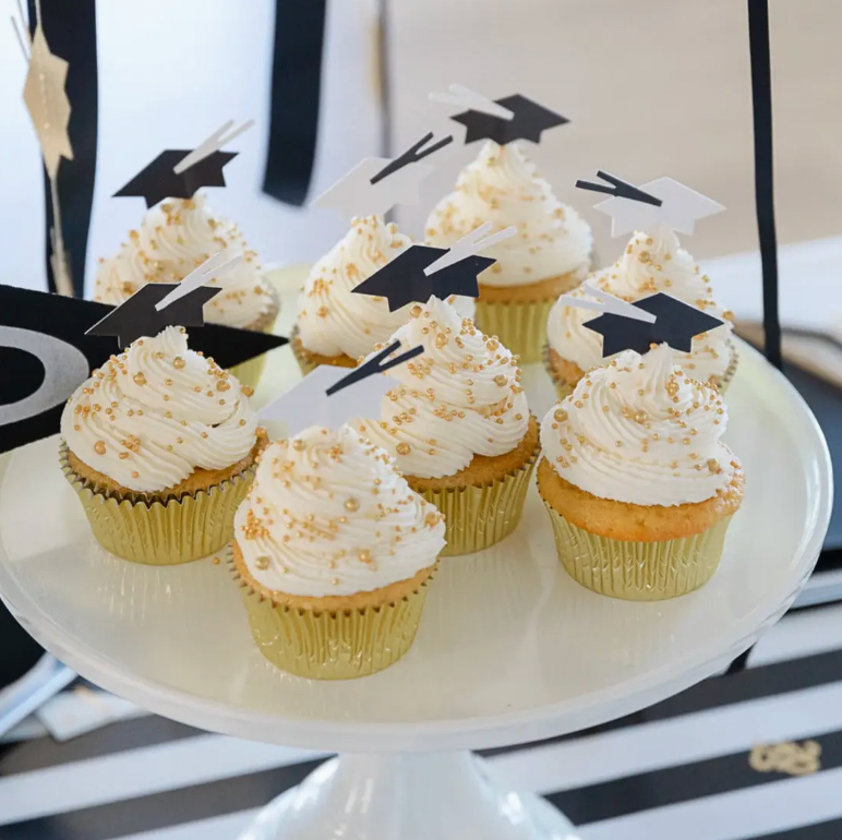 Grad Hat Cupcake Toppers