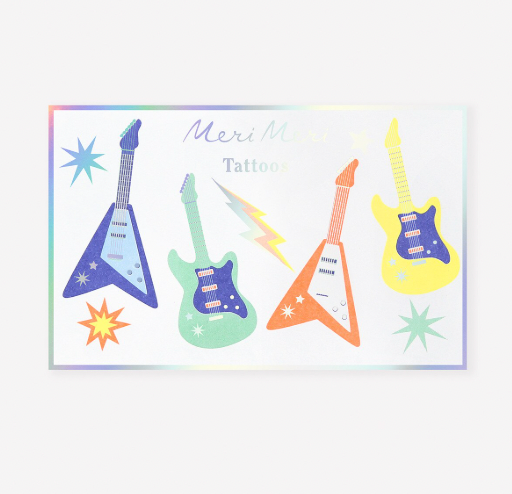 Guitar Temporary Tattoos