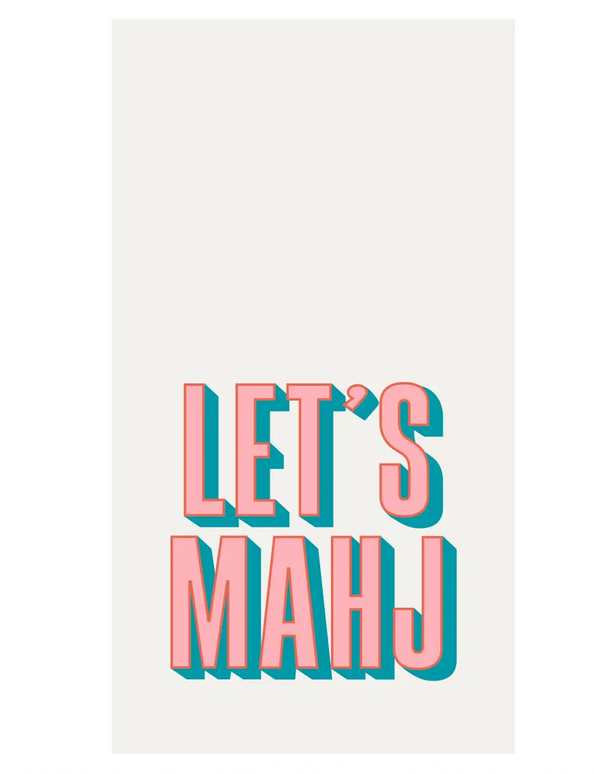 Let's Mahj Guest Towels