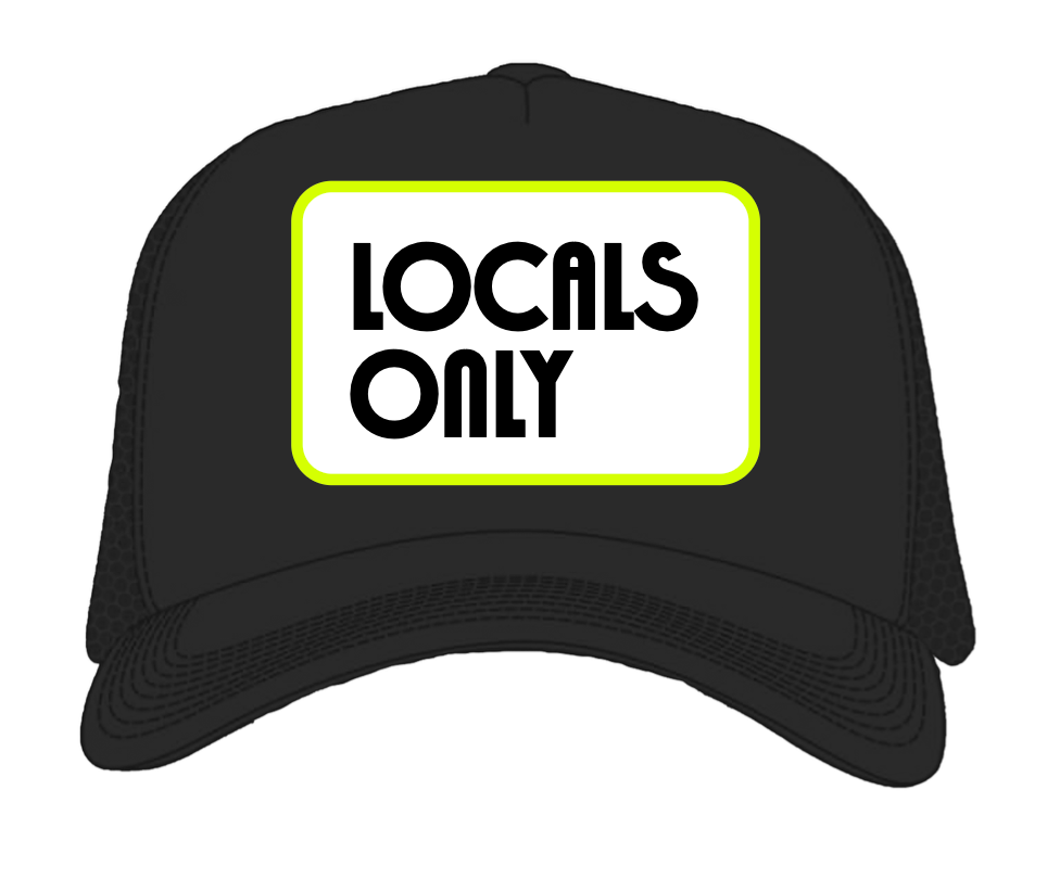 Socially Seri Locals Only Trucker Hat (Black)