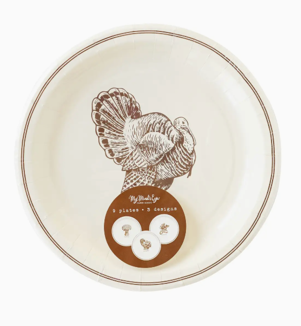 Harvest Icon Paper Plate Set