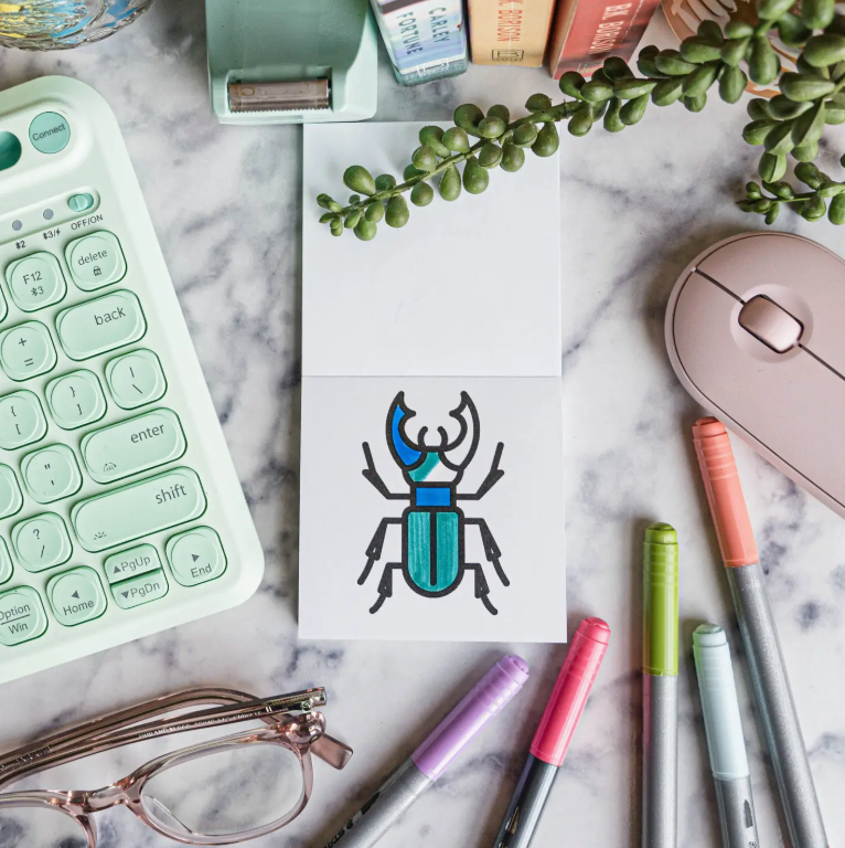 Birds, Bugs and Botany Mini Coloring Book
