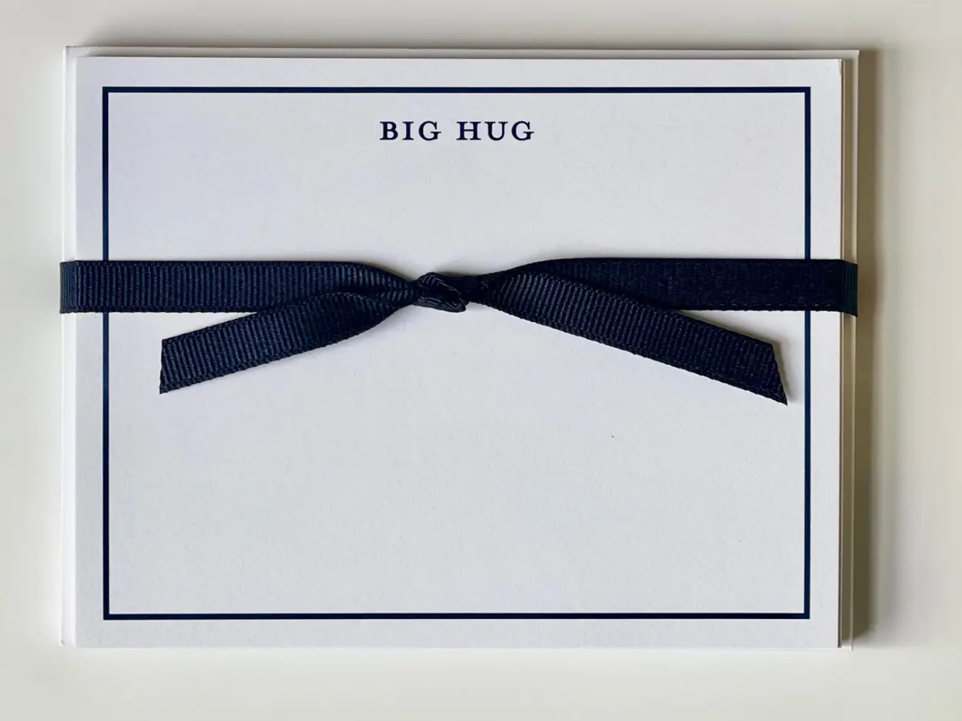 Big Hug, Navy Flat Note-Cards