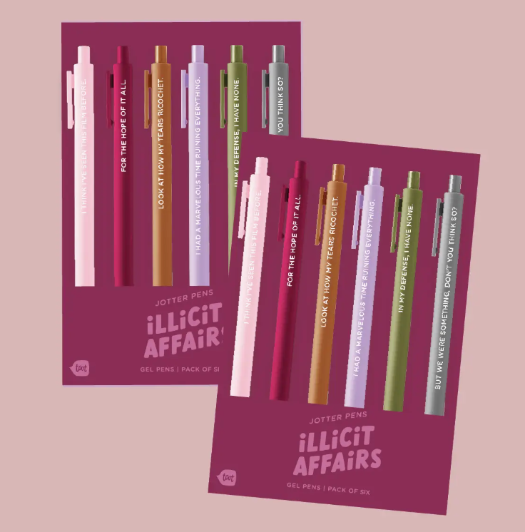 Illicit Affairs Swiftie Jotter Pens