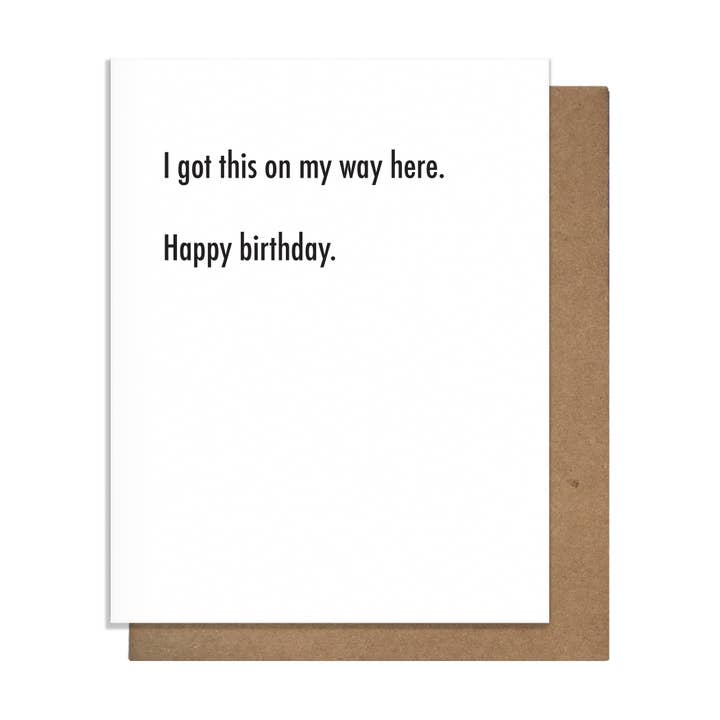 Way here - Birthday Card