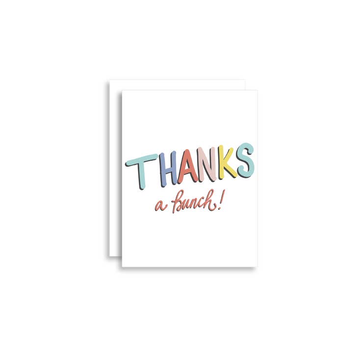 Thanks A Bunch! Card with Envelope