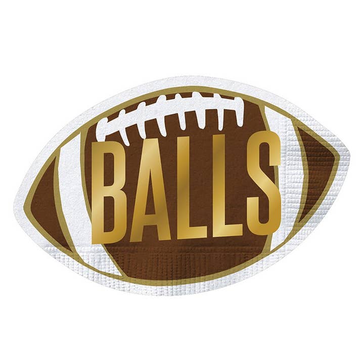 Football Shaped Napkins