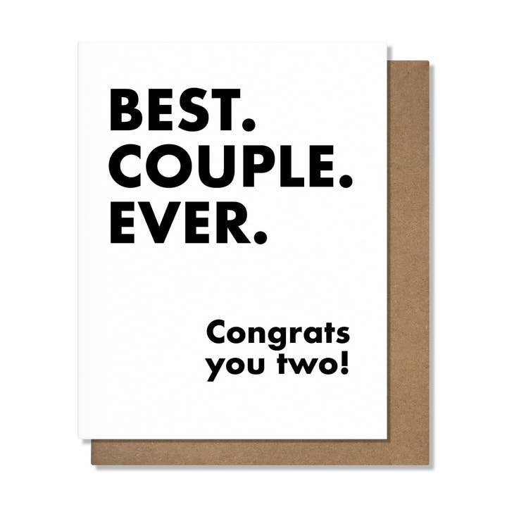 Best Couple Ever - Wedding Card
