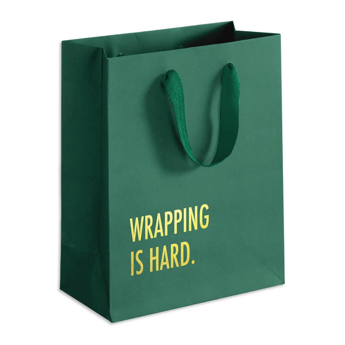 Wrapping Is Hard (Green) Gift Bag