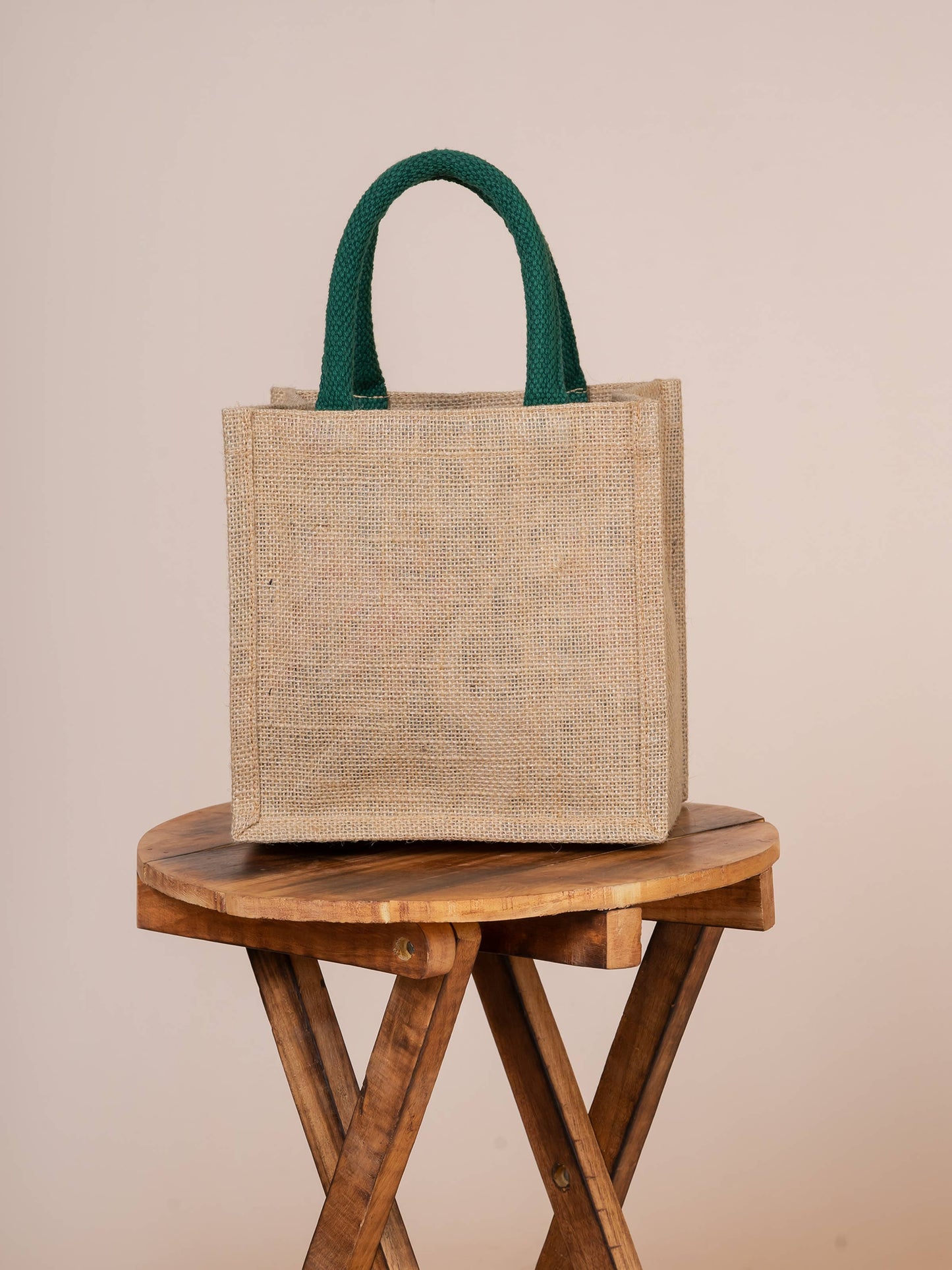 Chelsea Palm Leaf Hand Beaded Mini Jute Tote