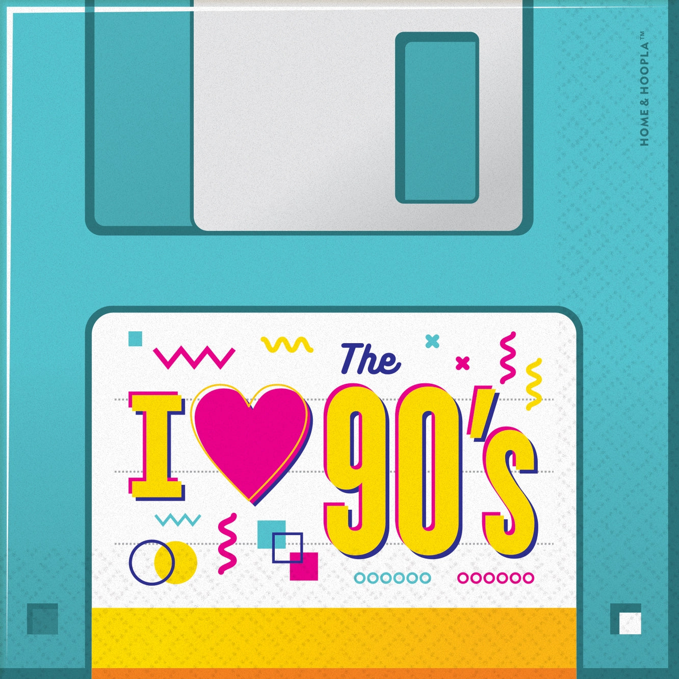 90's Theme Party Floppy Disk Beverage Napkins
