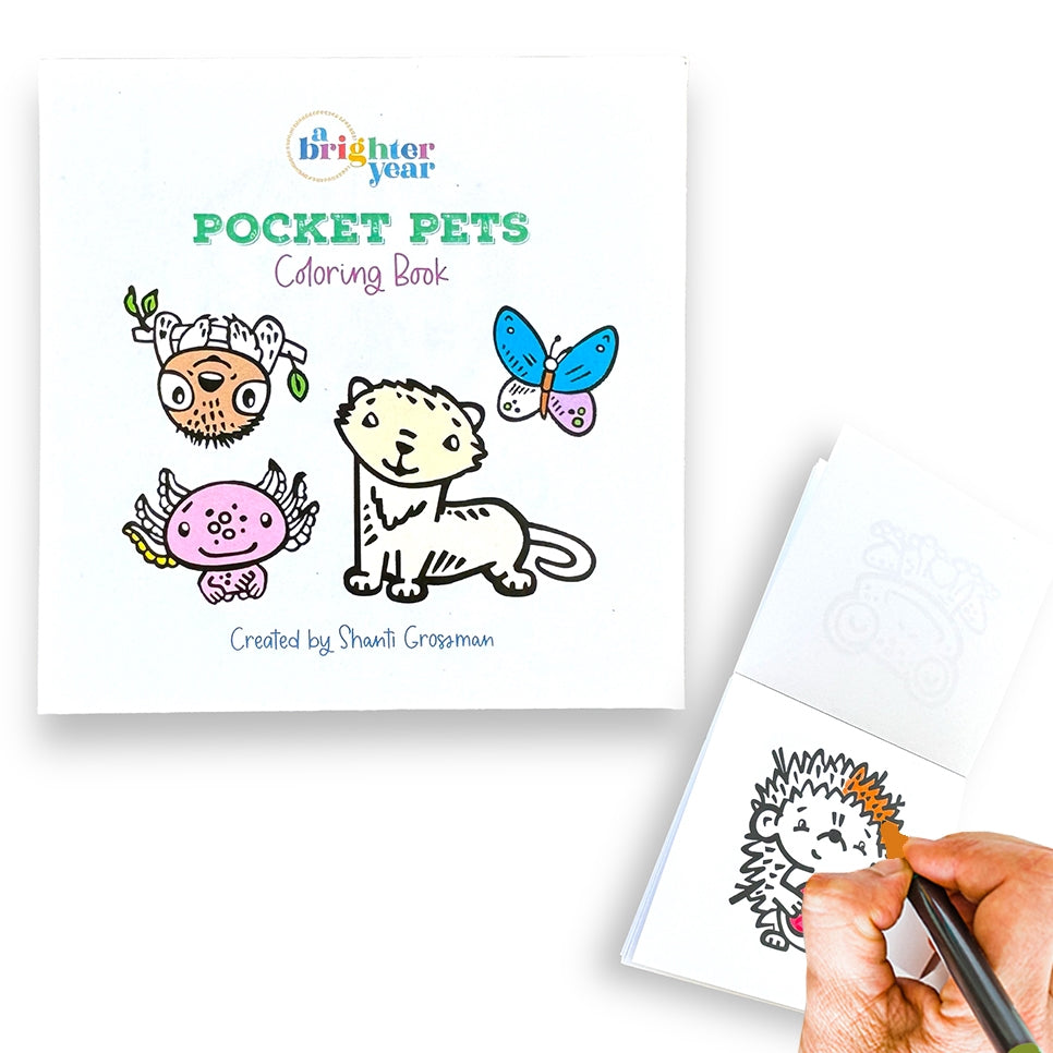 Pocket Pets Animal Designs Mini Coloring Book