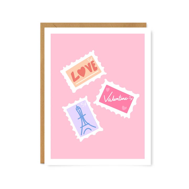 Love Stamps Valentine's Day Greeting Card
