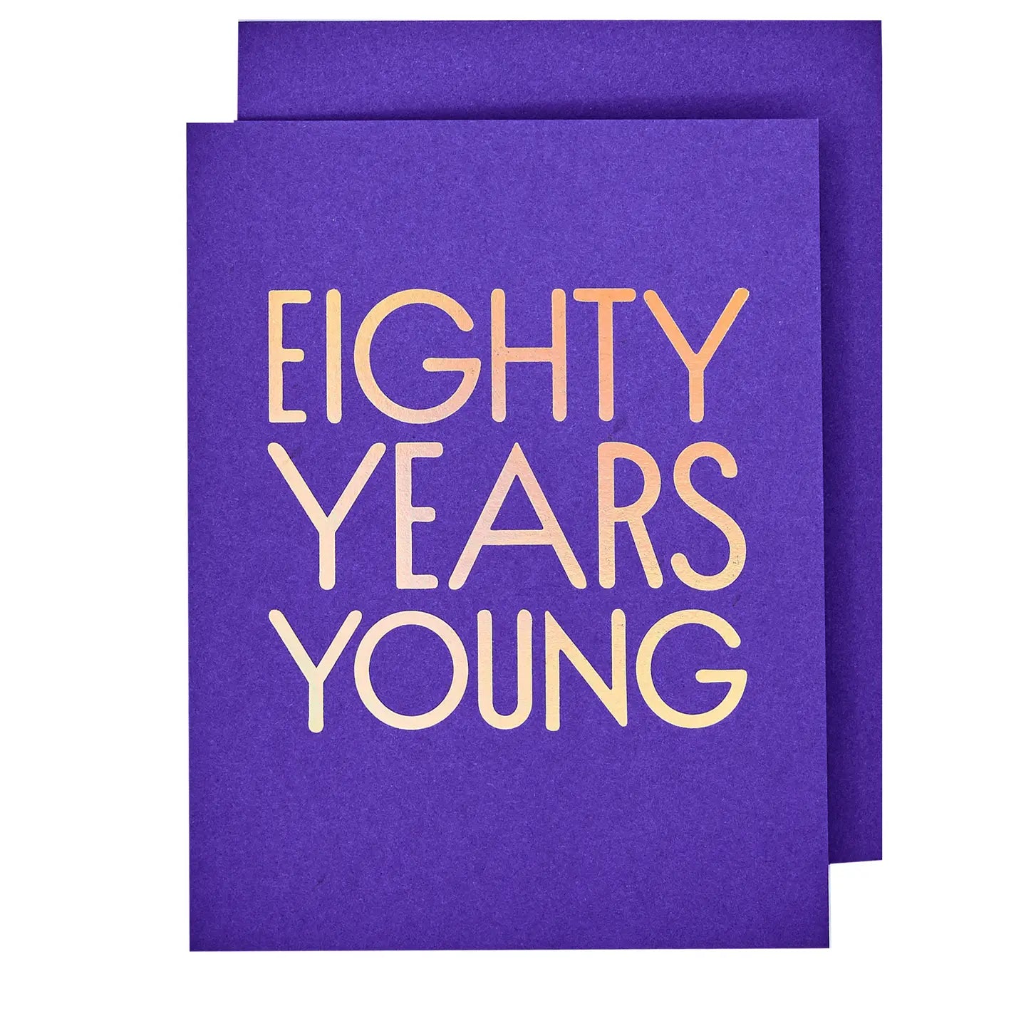 80 Years Young - Birthday Card