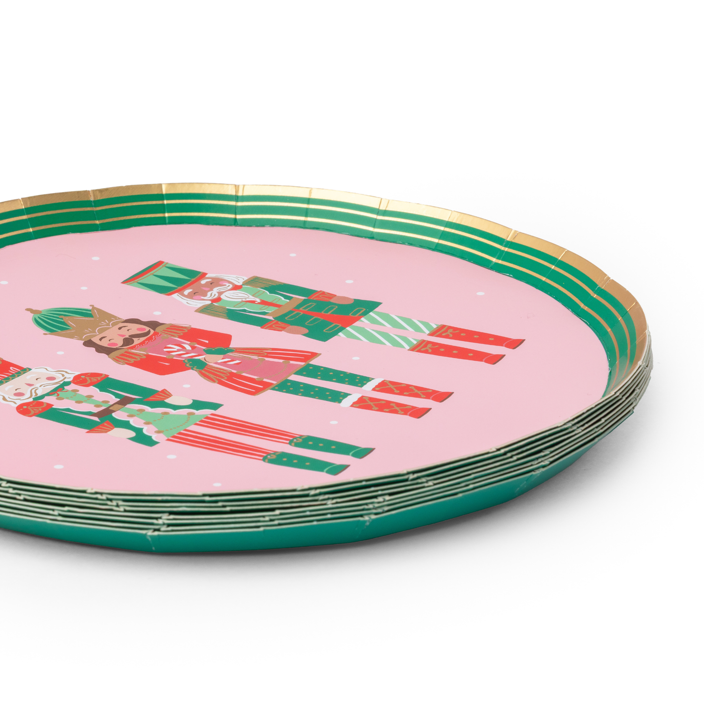 Pink Nutcracker Dessert Plates (Set of 8)