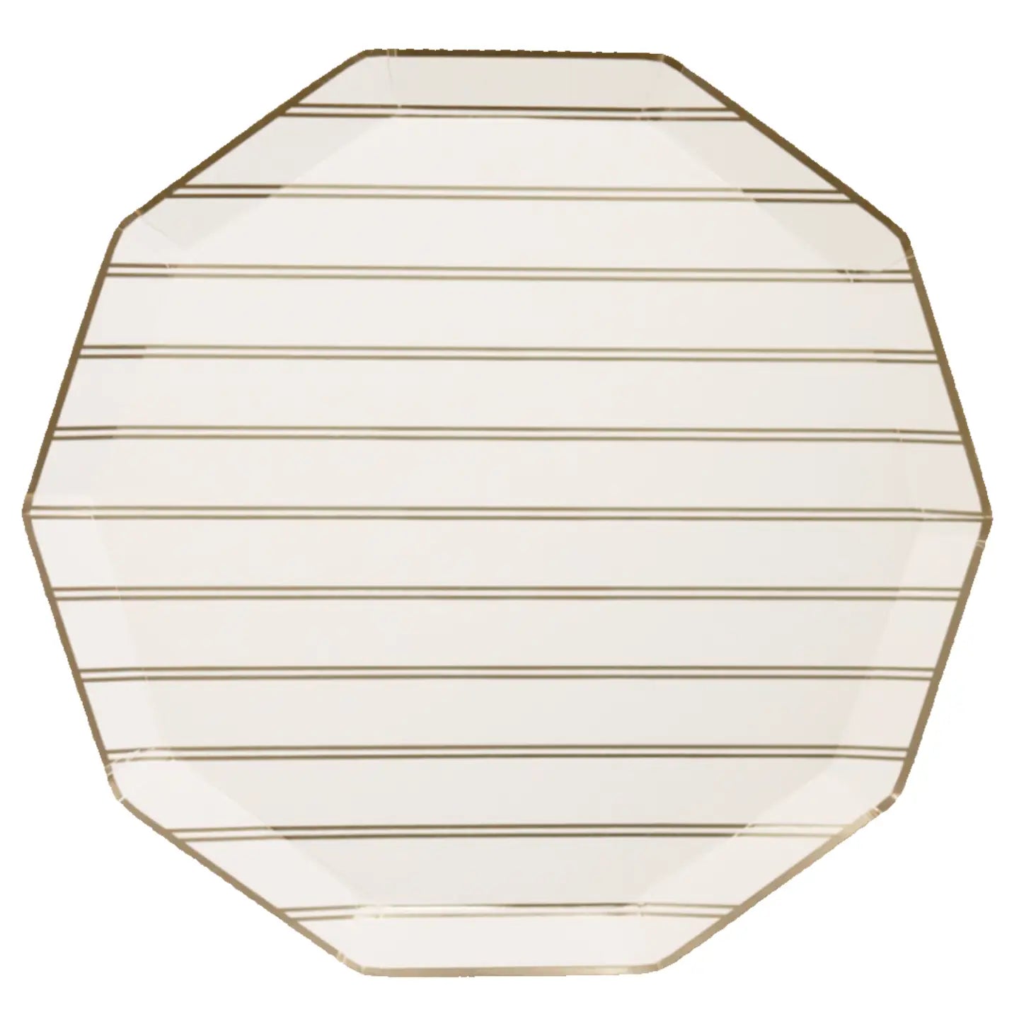 Gold Signature Stripe Dinner Plate