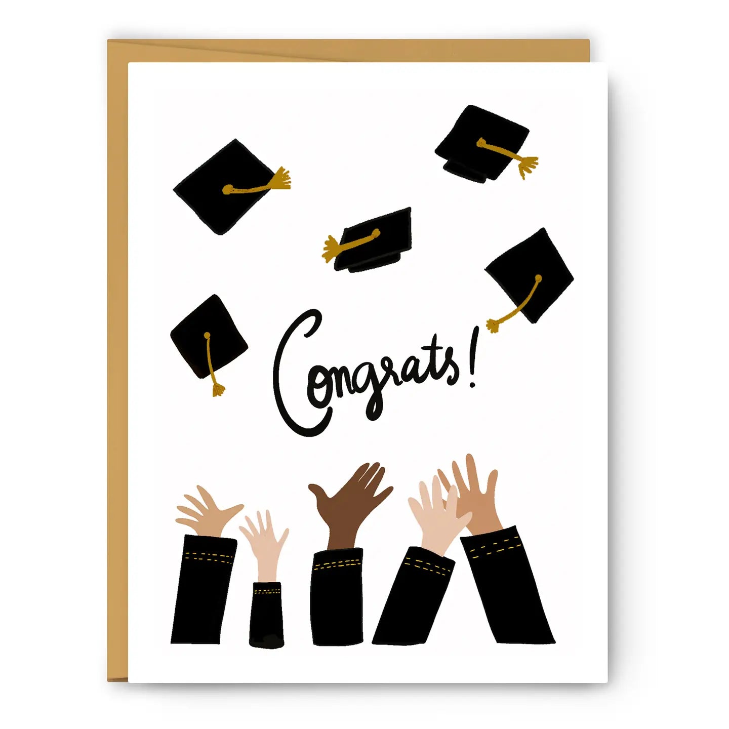 Congrats Graduation Hats - Card