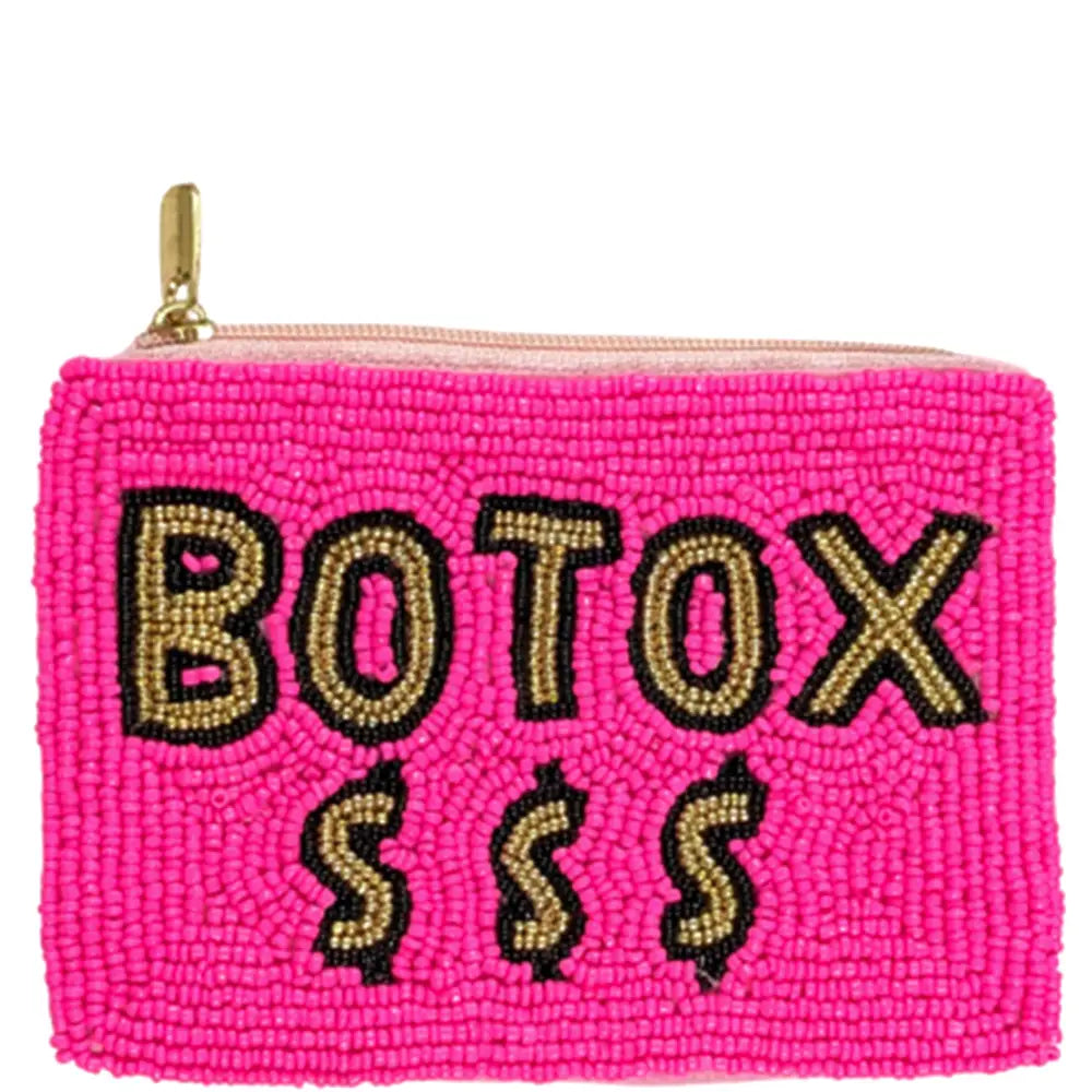 Botox Money Seed Beaded Coin Purse