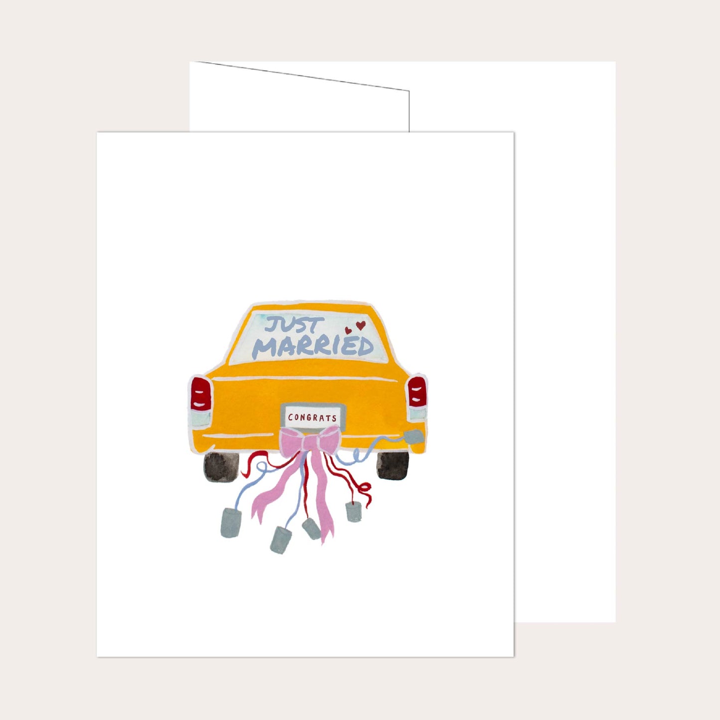 Just Married Wedding Card