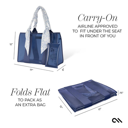 Navy Twilly Jelly Tote Bag