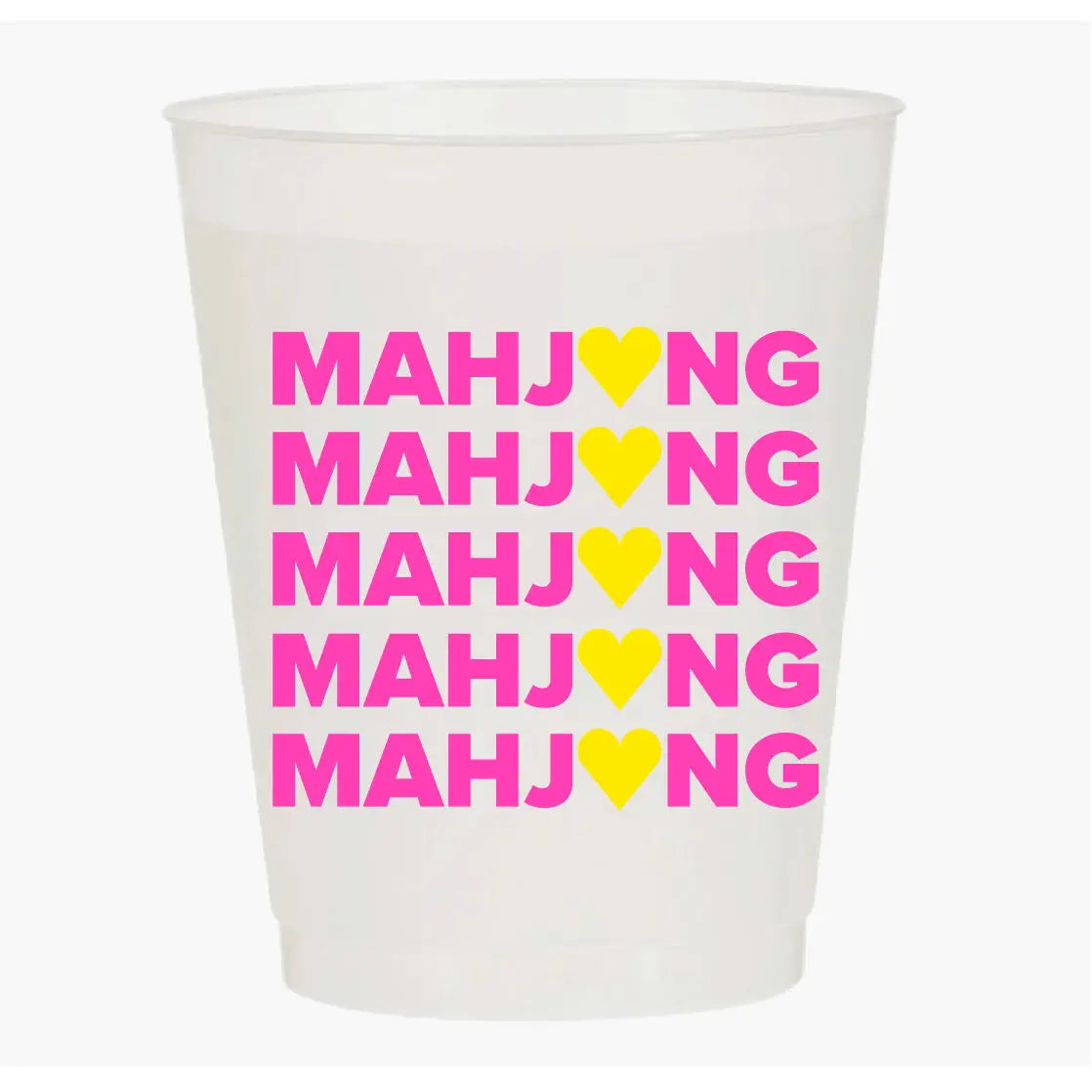 "Mahjong Heart X 5" Frost Flex Cups