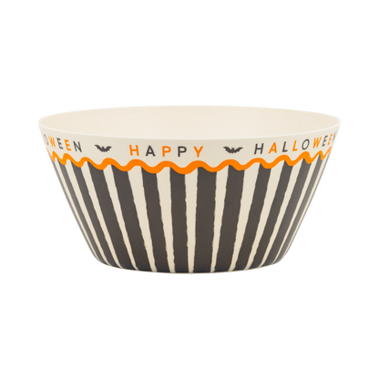 Happy Halloween Bamboo Bowl