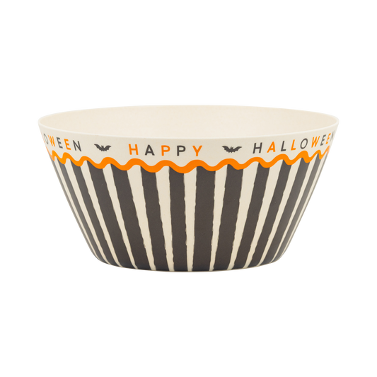 Happy Halloween Bamboo Bowl
