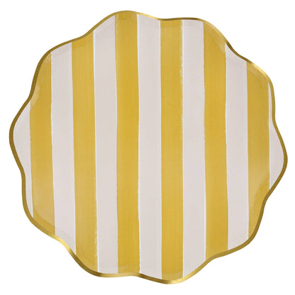 Fall Stripe Dinner Plates