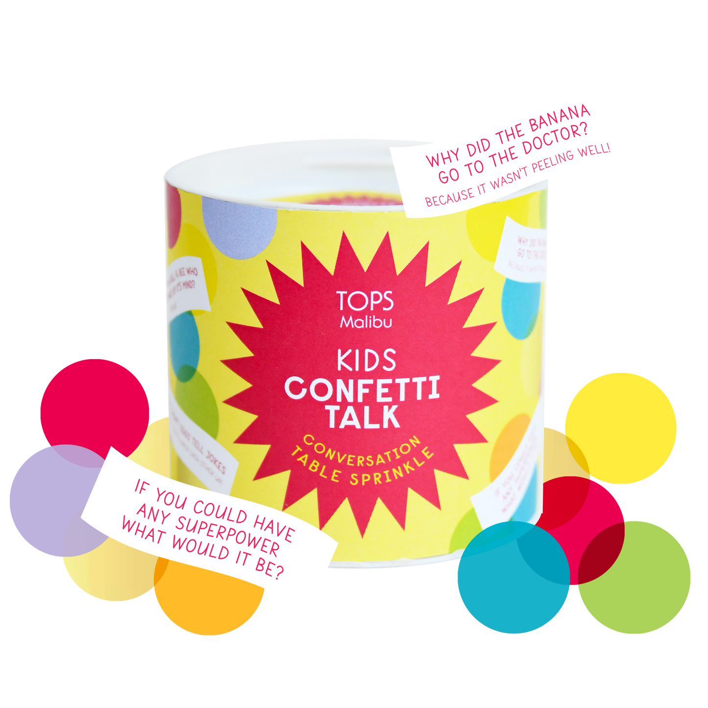 Confetti Talk Conversation Table Sprinkles for Kids