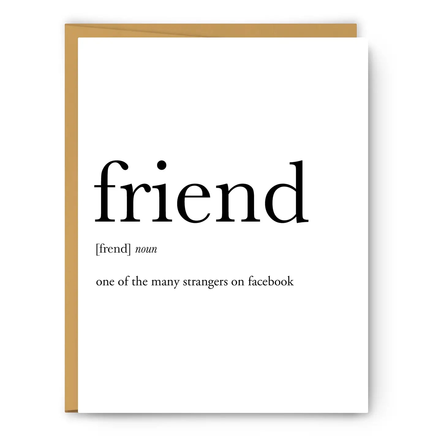 Friend Definition - Love & Friendship Card