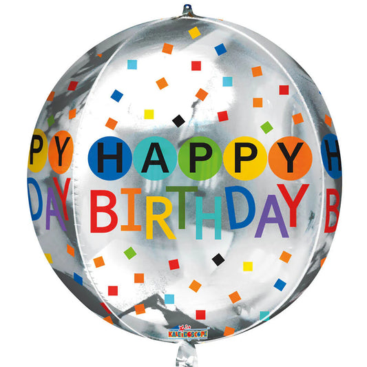 22" Birthday Confetti Sphere